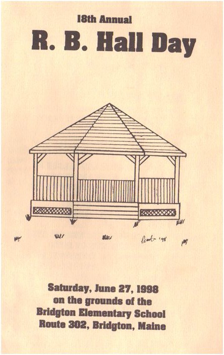 Hall Day 1998 Program Cover